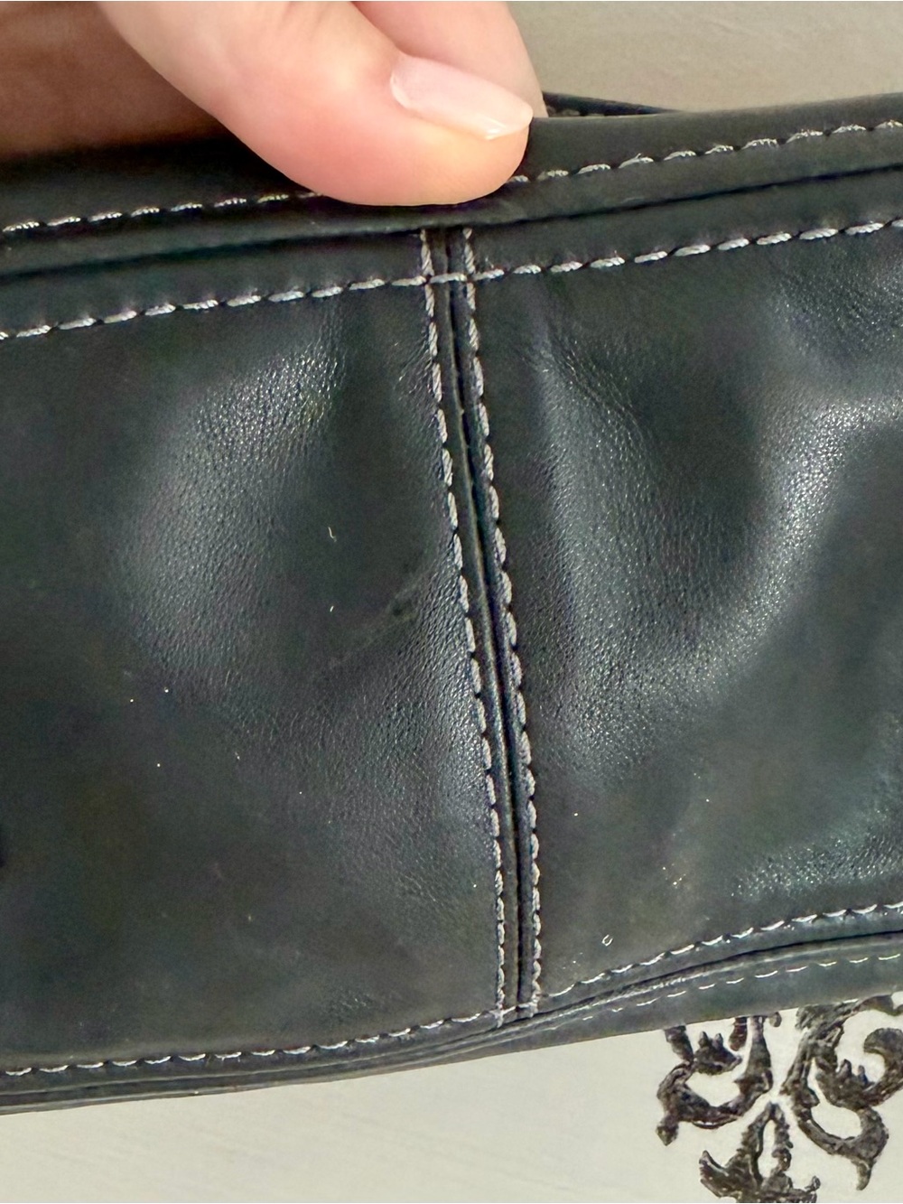 Coach Black Leather Hobo Shoulder Bag - Picture 8 of 8